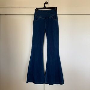 HALARA Women's Flared Denim Jeggings